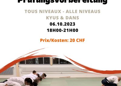 Stage Préparation Examens Kyus/Dans, Bienne, 06.10.2023