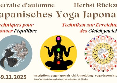 Retraite Yoga Japonais et Méditation, Rüti bei Riggisberg, 7-9 Novembre