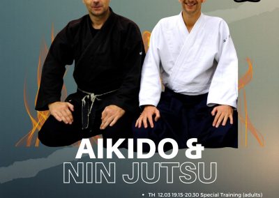 Aikido & Ninjutsu 12-15 mars, Bienne & Neuchâtel