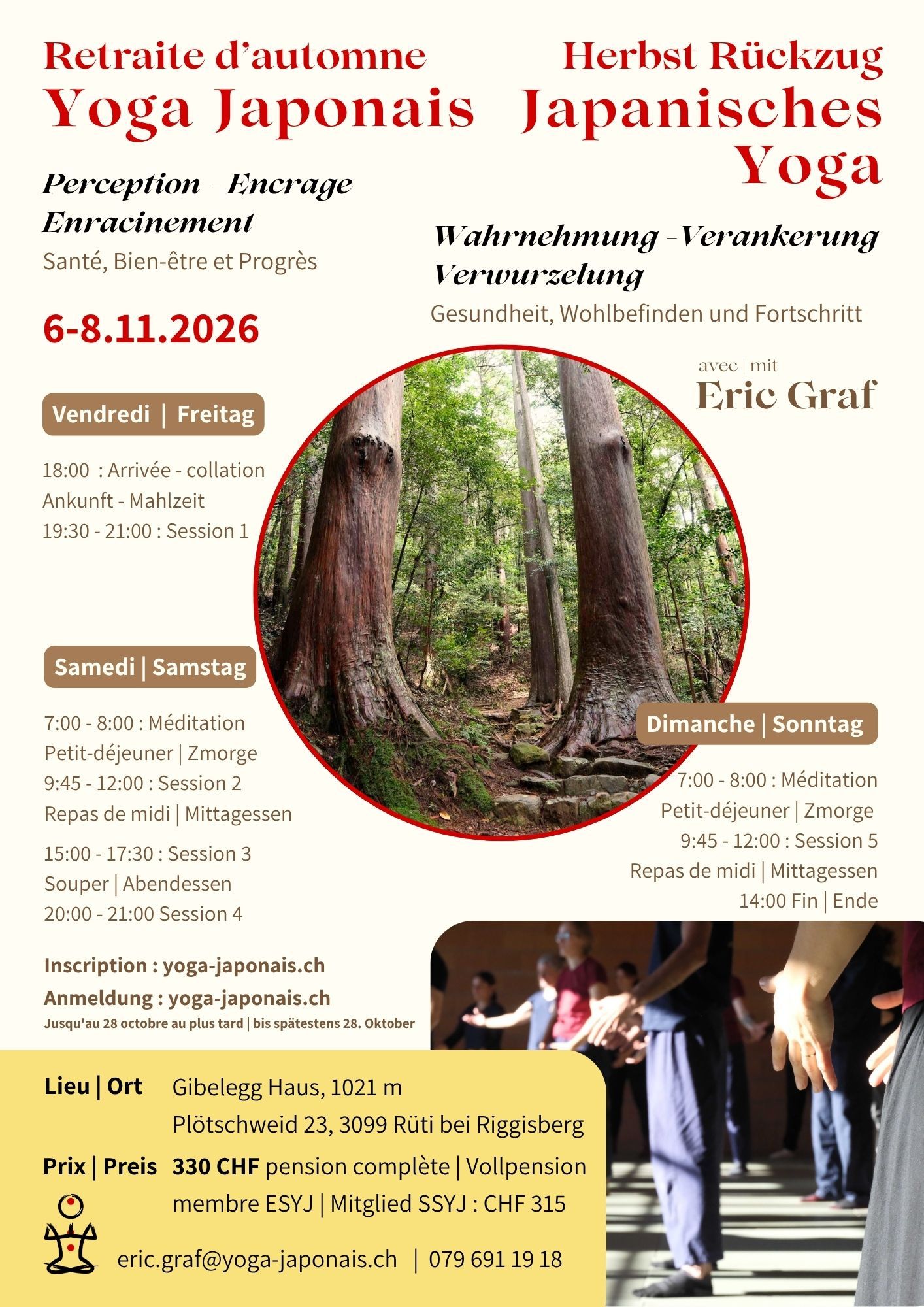 Affiche_Retraite yoga automne 2026 yoga japonais